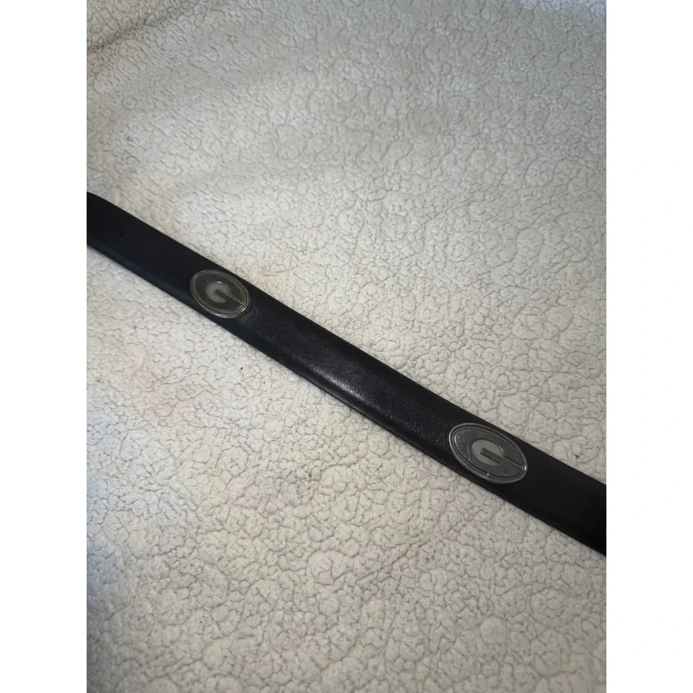 Enmon University of Georgia Bulldogs Womens G Logo Black Leather Belt Size 32